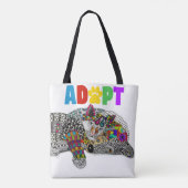 Cute Dog and Cat Pet Adoption Tote Bag Tasche (Rückseite)