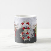 Cute Dog and Coffee Lovers 2 Photo Christmas Kaffeetasse (Mittel)