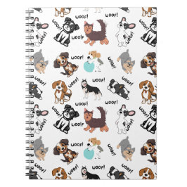 Cute Dog and Woof! Notizblock