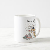 Cute Dog Birthday Celebration Playful Party Coffee Kaffeetasse (VorderseiteRechts)