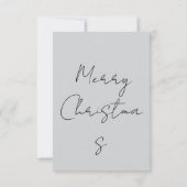 “Cute Dog Christmas Card – Santa Hat Holiday Greet Dankeskarte (Rückseite)