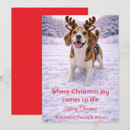 Cute Dog Christmas Sweet Quote | Holiday Card Feiertagskarte