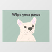 Cute Dog, Dusty Blue Fensteraufkleber (Blatt)