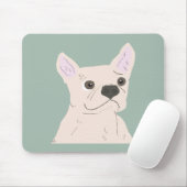 Cute Dog, Dusty Blue Mousepad (Mit Mouse)