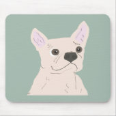 Cute Dog, Dusty Blue Mousepad (Vorne)