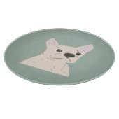 Cute Dog, Dusty Blue Schneidebrett (Ecke)