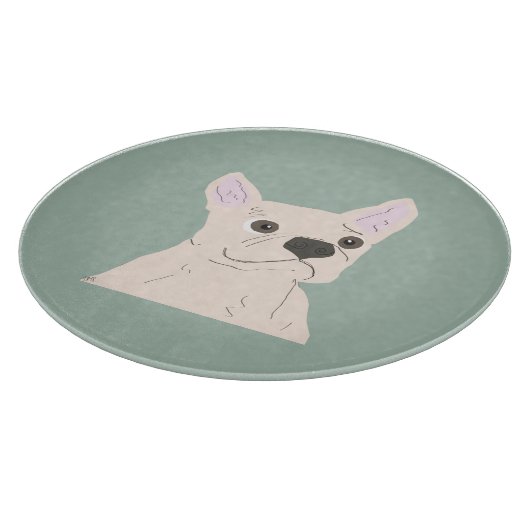 Cute Dog, Dusty Blue Schneidebrett (Ecke)