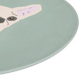 Cute Dog, Dusty Blue Schneidebrett (Ecke)