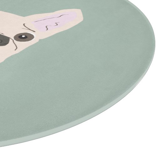 Cute Dog, Dusty Blue Schneidebrett (Ecke)