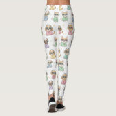 Cute Dog Leggings for Women – Colorful Cartoon (Rückseite)