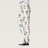 Cute Dog Leggings for Women – Colorful Cartoon (Links)
