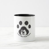 Cute Dog Love Mug Tasse (Zentrum)