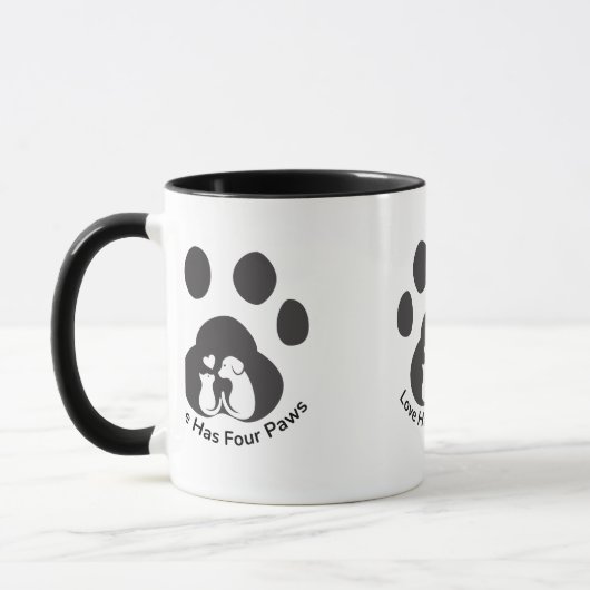 Cute Dog Love Mug Tasse (Links)