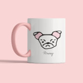 Cute Dog Lover Dog Mom Dog Dad | Pug Zweifarbige Tasse