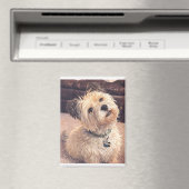 Cute Dog Magnet Adorable Puppy Terrier Design (In Situ (Geschirrspüler))