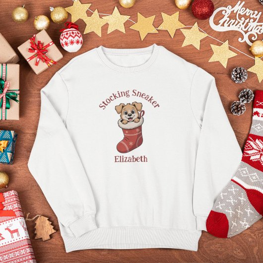 Cute Dog Matching Family Christmas Sweatshirt