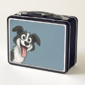 Cute Dog Metall Brotdose (Rückseite)