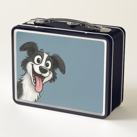 Cute Dog Metall Brotdose (Rückseite)