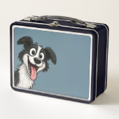 Cute Dog Metall Brotdose (Vorderseite)