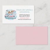 Cute Dog Mobile Pet Grooming Service  Visitenkarte (Vorne/Hinten)