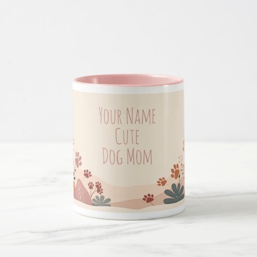 Cute Dog Mom Mug – Pet Lover Gift Tasse (Zentrum)