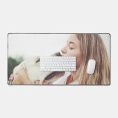 Cute Dog Mom Photo Schreibtischunterlage (Tastatur & Maus)