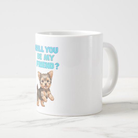 Cute Dog Mug Jumbo-Tasse (Vorderseite Rechts)