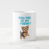Cute Dog Mug Jumbo-Tasse (Vorderseite)