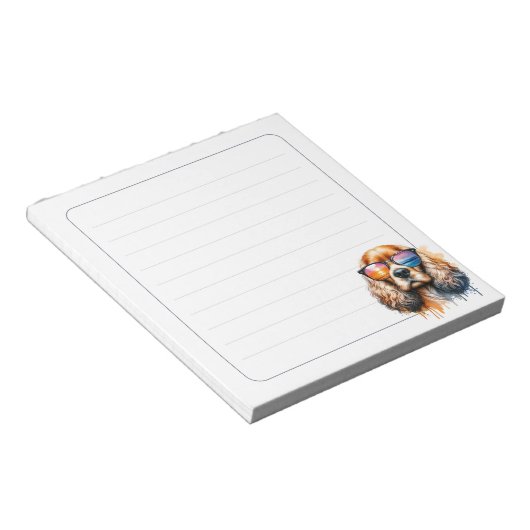 Cute Dog Notepad Dog Lover Notes & To-Do Pad Notizblock (angewinkelt)