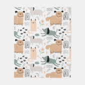 Cute Dog Pattern Fleecedecke (Vorderseite)