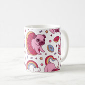 Cute dog pattern for dog lovers kaffeetasse (VorderseiteRechts)