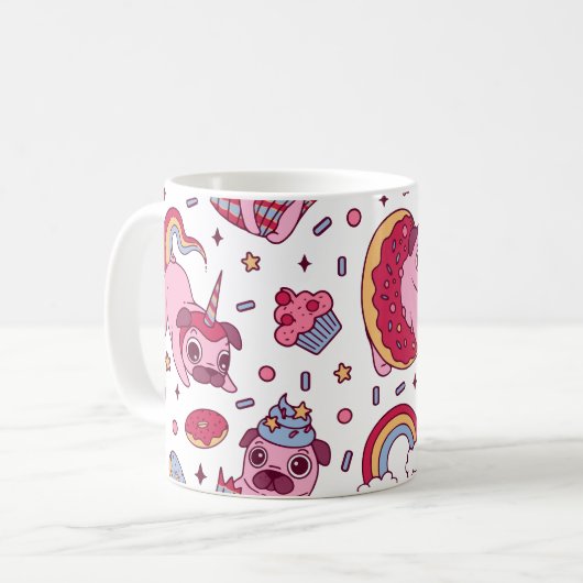 Cute dog pattern for dog lovers kaffeetasse (Vorderseite Links)