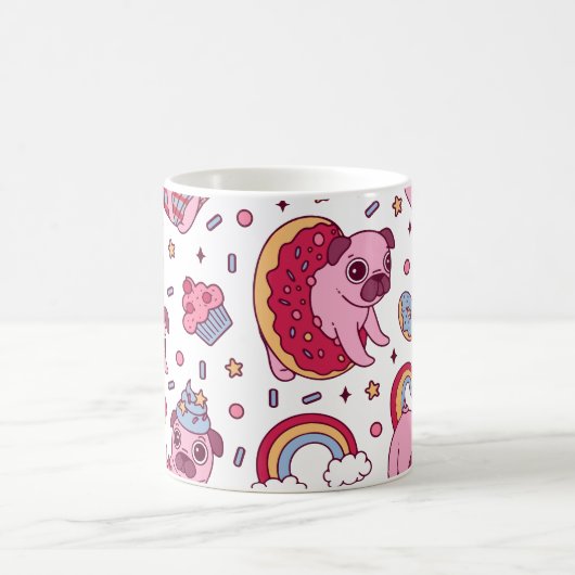 Cute dog pattern for dog lovers kaffeetasse (Mittel)
