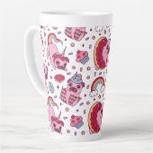 Cute dog pattern for dog lovers milchtasse (Linke Ecke)