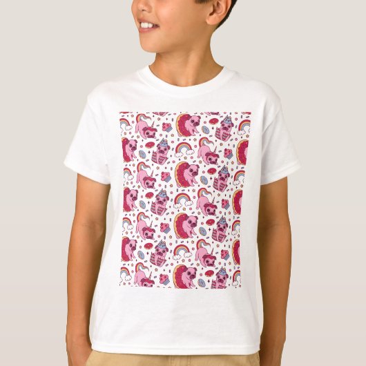 Cute dog pattern for dog lovers T-Shirt (Vorderseite)