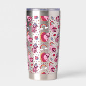 Cute dog pattern for dog lovers thermobecher (Rückseite)