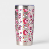 Cute dog pattern for dog lovers thermobecher (Vorderseite)