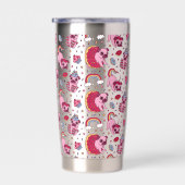 Cute dog pattern for dog lovers thermobecher (Rechts)