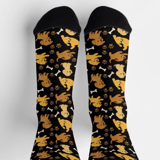 Cute Dog Pattern Socken (Oben)
