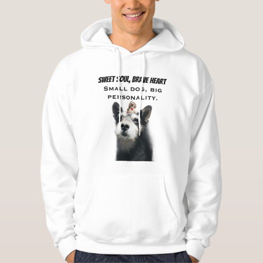 Cute Dog Portrait Hoodie (Vorderseite)