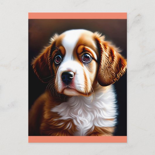 cute dog postkarte (Vorderseite)