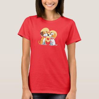 Cute Dog Puppy Heart Valentine’s Galentine’s Day T-Shirt