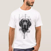 Cute Dog(Ruff Draft) - Graphic Tee (Vorderseite)