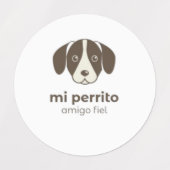 Cute Dog stickers Etiketten (Design 1)