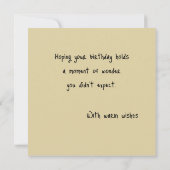 Cute Dog Sunflower Birthday Any Occasion Card (Rückseite)