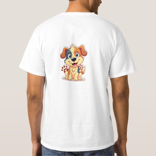 Cute Dog T-Shirt _ Funny Pet Gift For Dog Lovers (Rückseite)