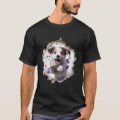 Cute Dog Torn Fabric Kawaii Puppy Funny Dog Lovers T-Shirt (Vorderseite)