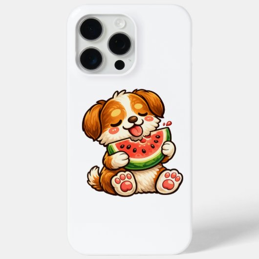 Cute Dog Watermelon Case-Mate iPhone Hülle (Rückseite)