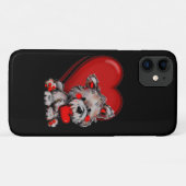 cute dog with heart cell phone case/cover Case-Mat Case-Mate iPhone Hülle (Rückseite (Horizontal))