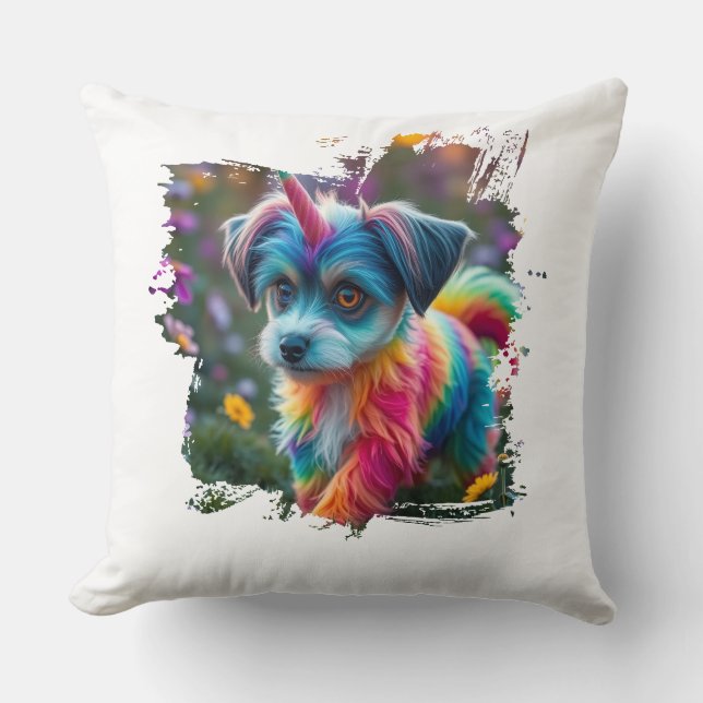 Cute Doge Throw Pillow Kissen (Vorderseite)